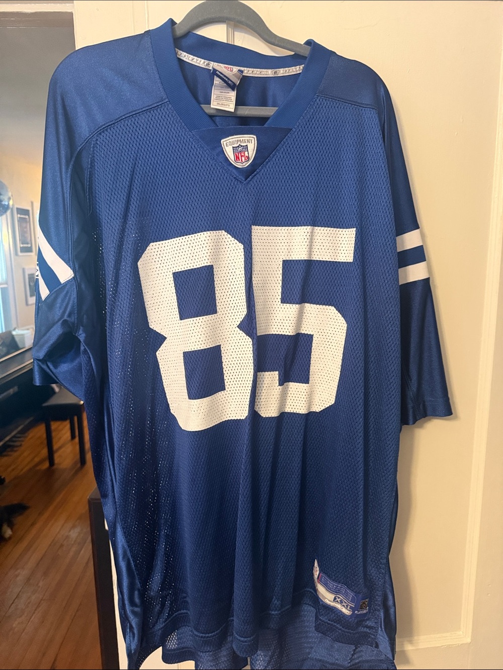 Men’s Blue #85 Pierre Garçon Colts XXL Football Jersey - Classic Team Replica